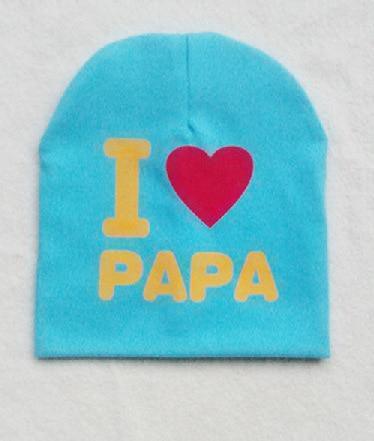 Modern Popular Baby Knitted Warm Cotton Beanie Hat cap For Toddler Baby Kids Cap for Girls & Boys I love Mama Prints Baby Hat Design
