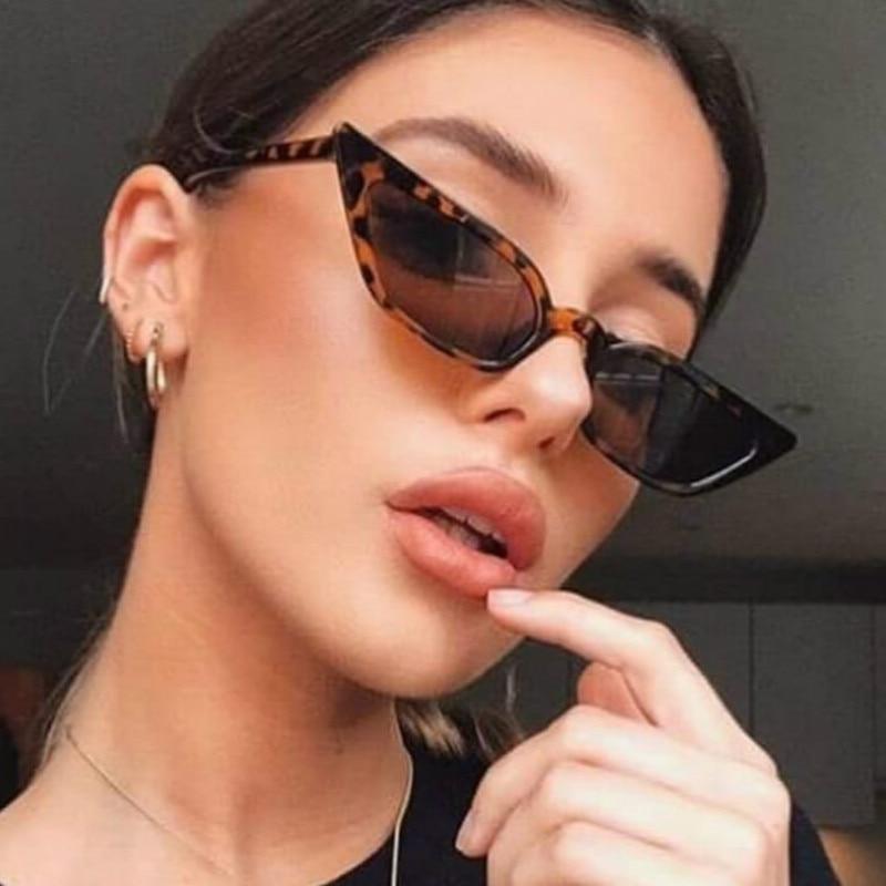 New Women Cateye Vintage Small Sunglasses Brand Designer Retro Female Lady Eyeglass Cat Eye In Vintage Old Style