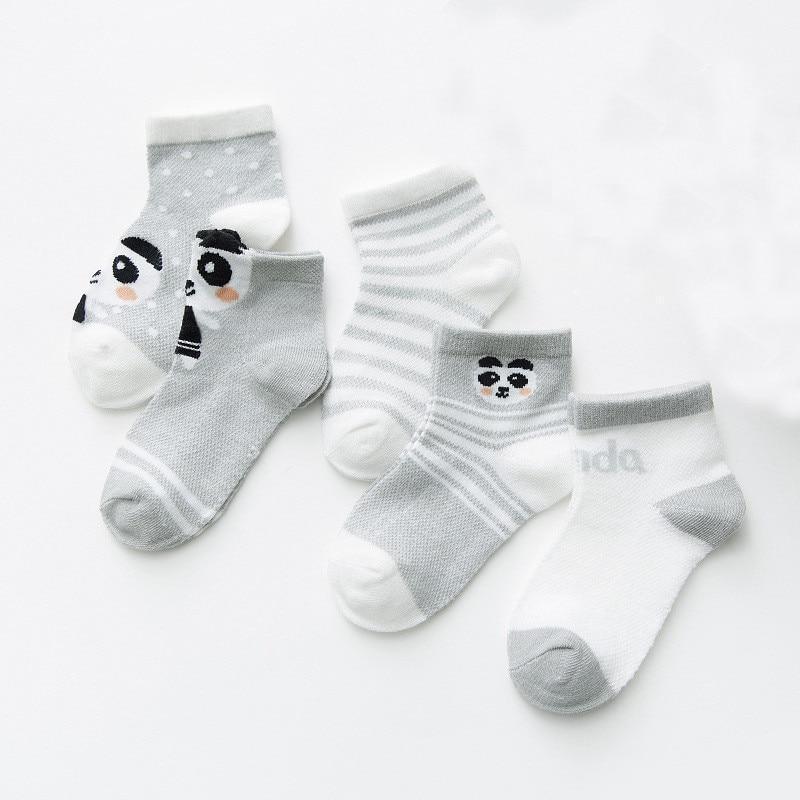 5 Pairs Infant Mesh Thin Cotton Socks For Newborn Baby Girls And Boy Clothes Accessories