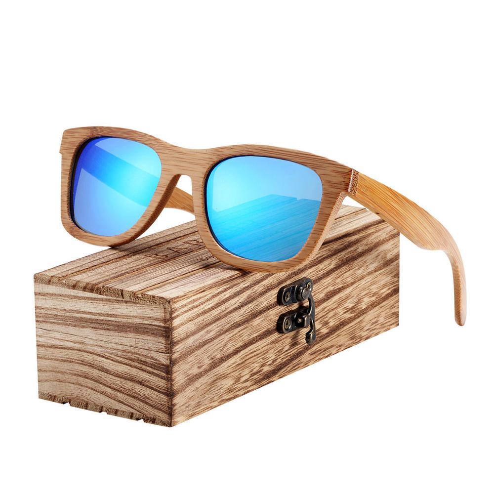 Handmade Bamboo Wood Luxury Retro Men and Women Polarized Sunglasses Beach Wooden Glasses Oculos de sol With UV400 Protection l