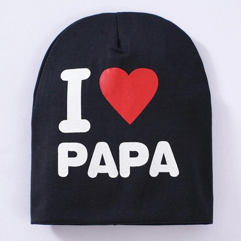 Baby " I Love mama , i love papa" Cap Children Cap Kids Solid Baby Beanie Hat Fashion Ears Straw In Modern New Design