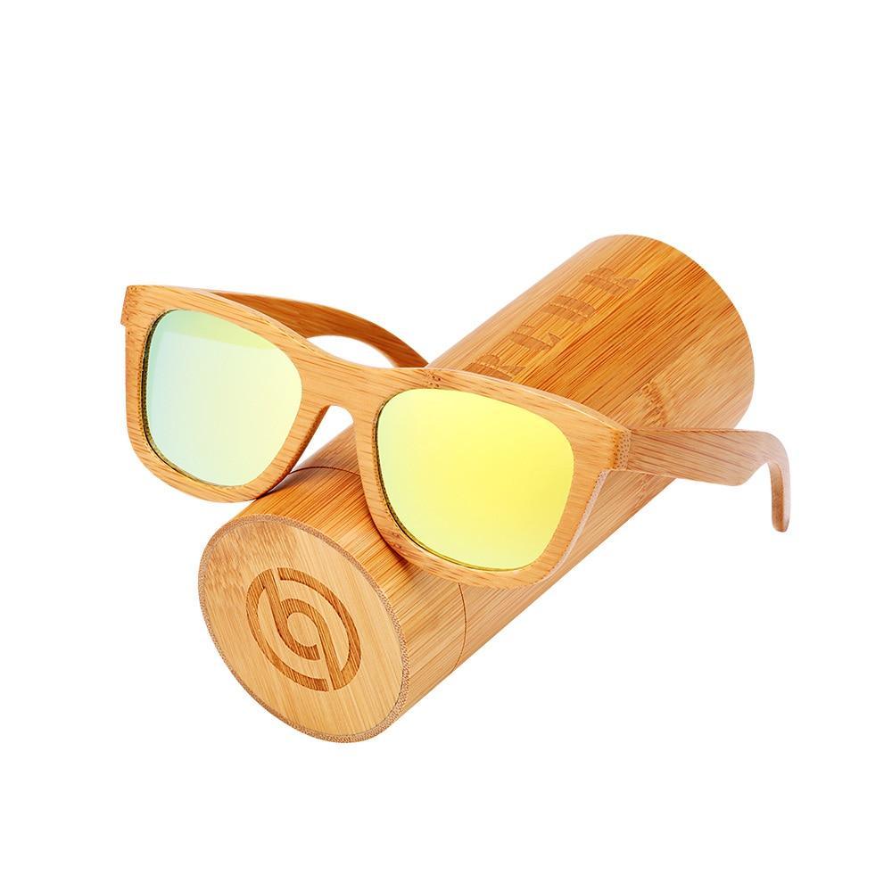 Handmade Bamboo Wood Luxury Retro Men and Women Polarized Sunglasses Beach Wooden Glasses Oculos de sol With UV400 Protection l