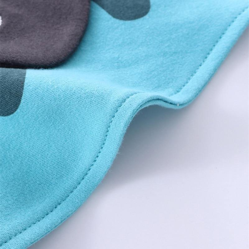 Baby Bibs Waterproof Triangle Cotton Cartoon Child Dribble Bibs Newborn Absorbent Cloth Bib for Kids in Cat Design