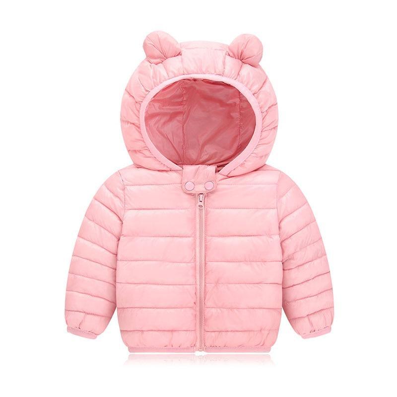 Winter Padded Jacket For Baby Boys Girls Kids Warm Outerwear Coat For Baby Jacket Newborn Clothes With Bear Ears Design