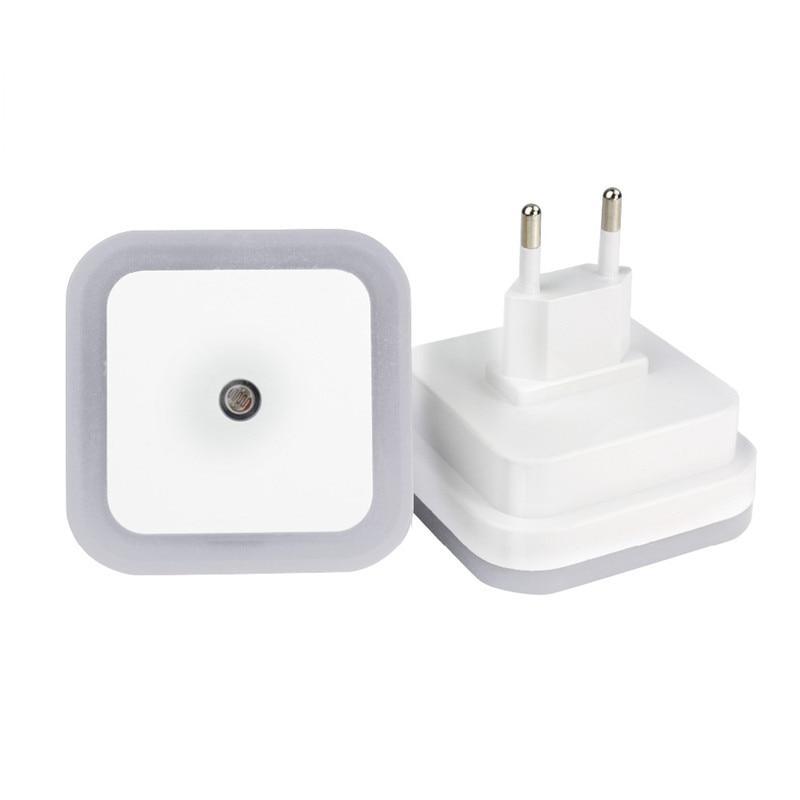 STEVVEX Wireless Sensor LED Night Light with EU and US Plug Mini Square Night Lights For Baby Room Bedroom Corridor Lamp multi purpose