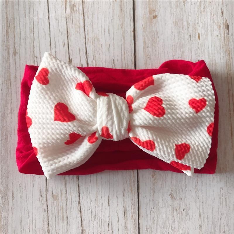 Infant Nylon Print Fabric Headband Baby Girl Headbands for Girls Bows Baby Turban Headwrap Newborn Hairband For Girls