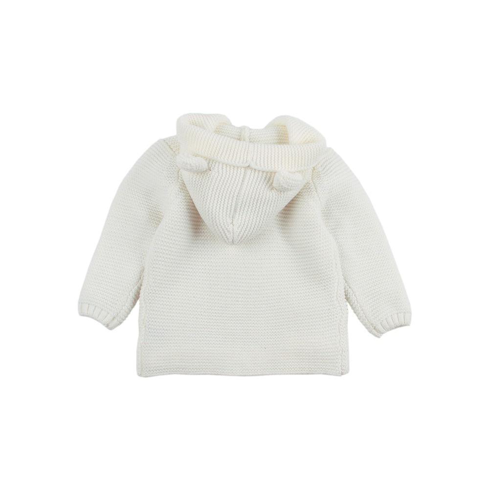 Winter Hooded Knitted Long Sleeve Sweaters For Newborn Babies
