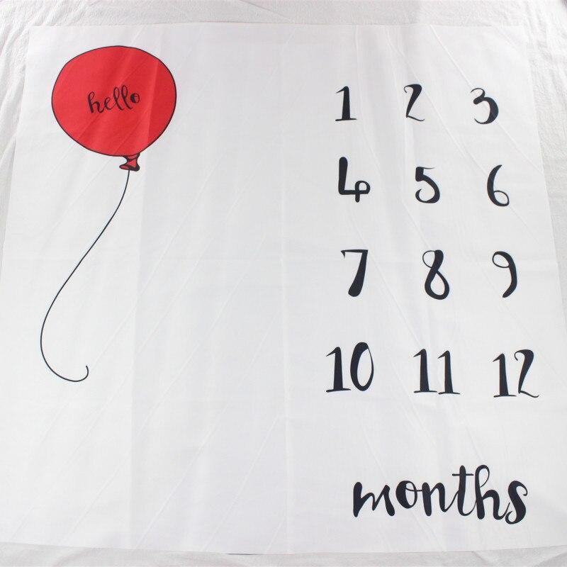 Cartoon Pattern Baby Photo Props Background Blankets Play Mats Backdrop Cloth Calendar Photo Accessories Blanket For Baby