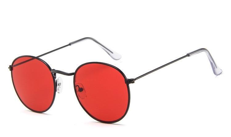 Famous Retro Popular Oval Luxury Round Vintage Woman and Man Sunglasses Brand Designer Oculos De Sol With UV400 protection