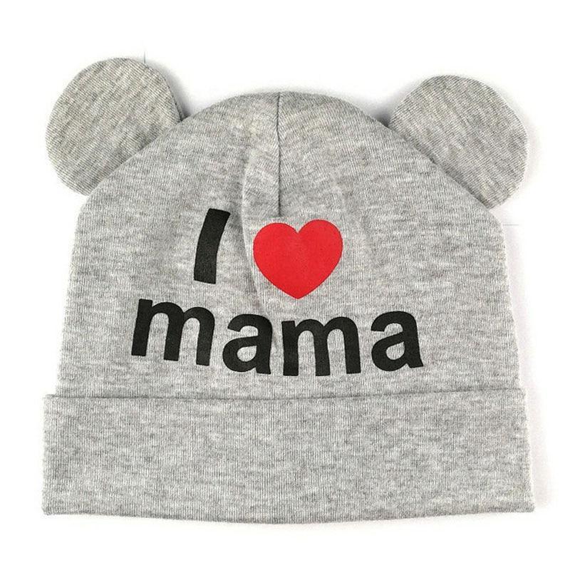 Trend New Baby Hats For Girls Cap Cute Ear Newborn Boys Girls Knitted Print Caps Beanies For Baby