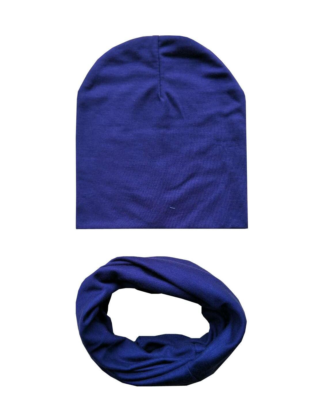 Baby Boys & Girls Cap Cotton Scarf Beanie Infant Knitted For Toddlers Children Set For Baby Kids