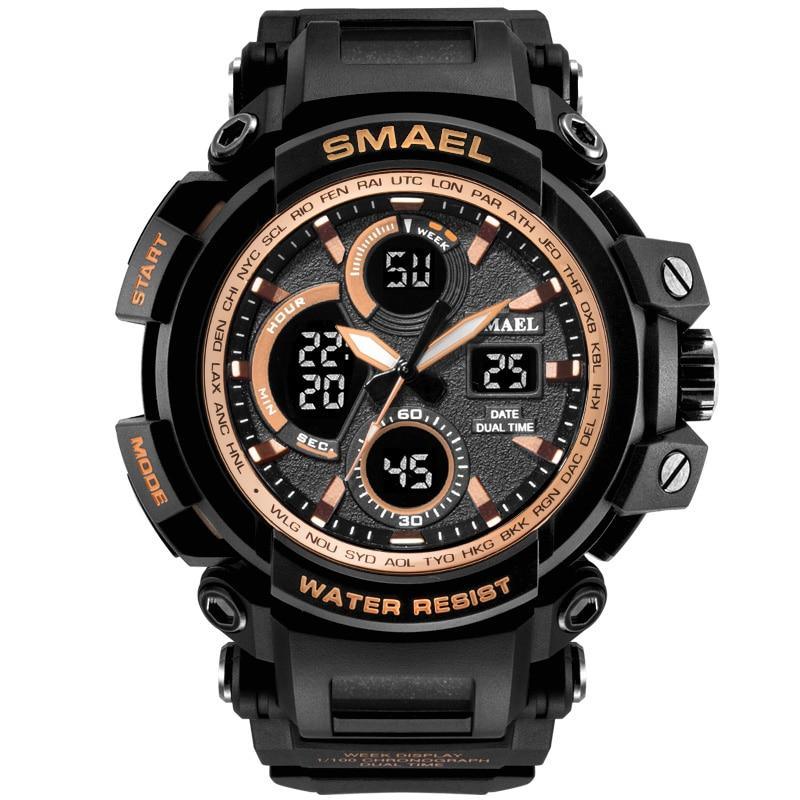 Army Green Modern Sport Waterproof 50M Men Watches With LED Digital Display In Military Armi Relogio Masculino Style