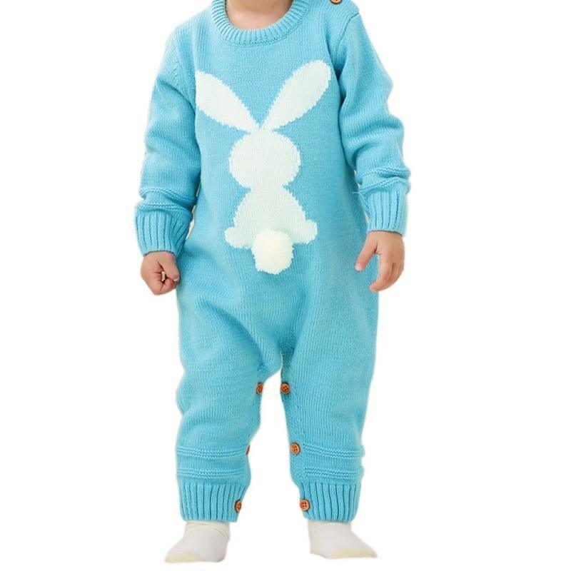 Handmade Modern Luxury Christmas Baby Rompers Newborn Rabbit Baby Jumpsuit Overall Long Sleeve Baby Boys Clothes