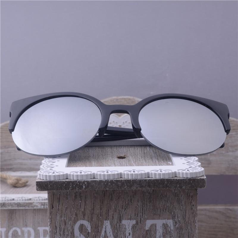 New Luxury Modern Fashion Retro Designer Super Round Circle Glasses With Cat Eye Women's Sunglasses With UV400 Protection