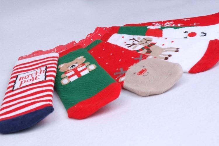 Modern Cotton Baby Socks Christmas Design Baby Girls Socks Cartoon Casual Baby Children's Christmas Socks For Kids