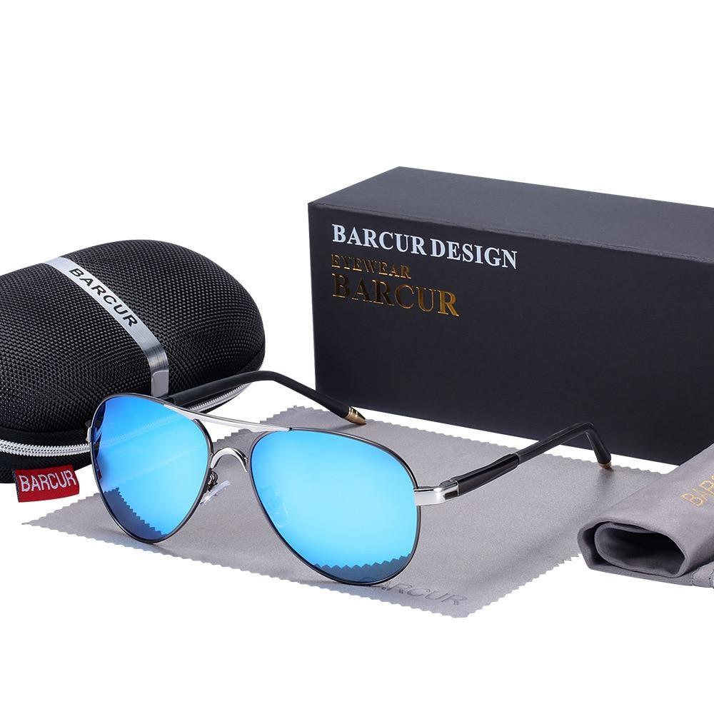 Luxury Pilot Aviation Polarized High Quality Metal Frame Sunglasses With UV400 Protection