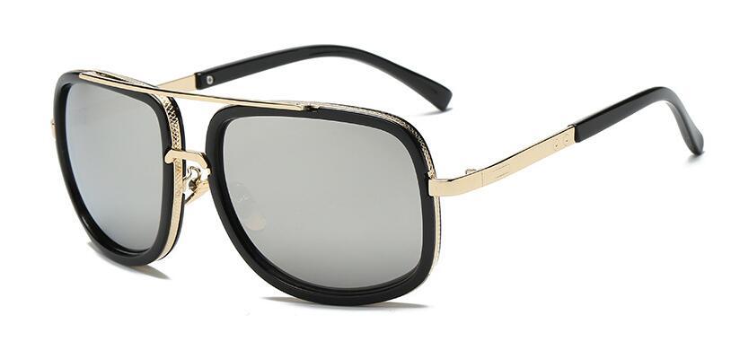 Luxury Square Gold Metal Frame Woman and Man Unisex Top Oversized Big Frame Elegant Sunglasses For Summer NEW 2020 Edition