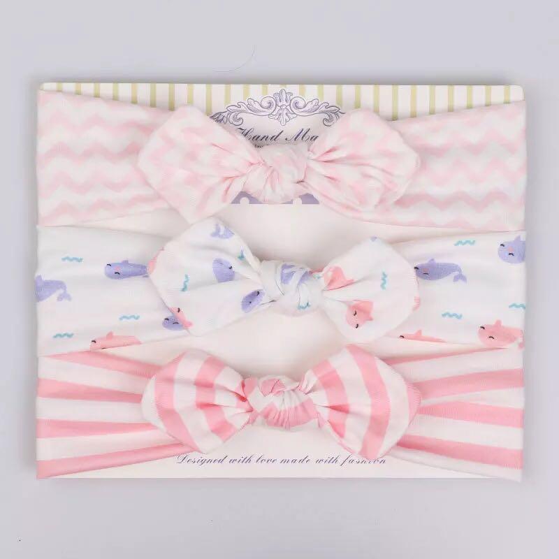 Modern Handamde Luxury Set Baby Girl Headband Bow For Newborn Babies Hair Band Elastic Accessories Cotton Headwear For Girls