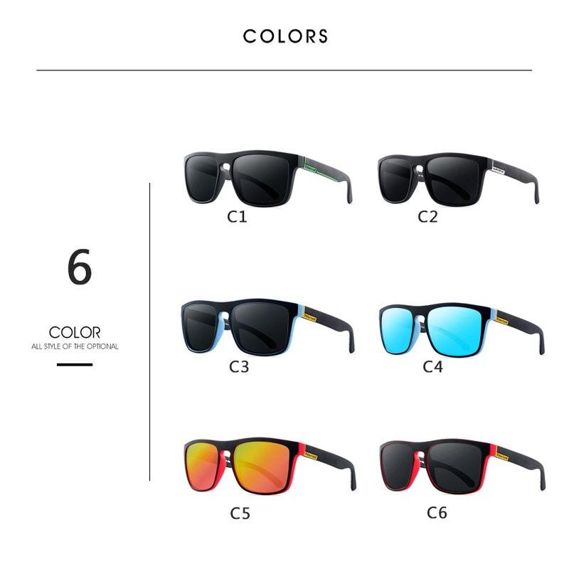 Men Polarized Sunglasses Vintage Anti-UV Driving Driver Black Eyewear Rectangle Shades Men Oculos masculino
