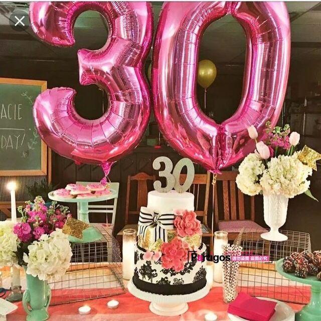 NEW Big Modern 32inch Luxury Number Foil Helium Balloons For Birthday Party and Celebrations Modern Decoration