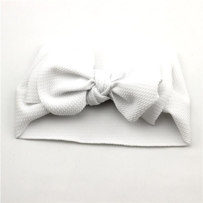 Adjustable Big Bow Headwrap Top Knot Headbands Over Sized Bow Hair Turban for Newborn Girl