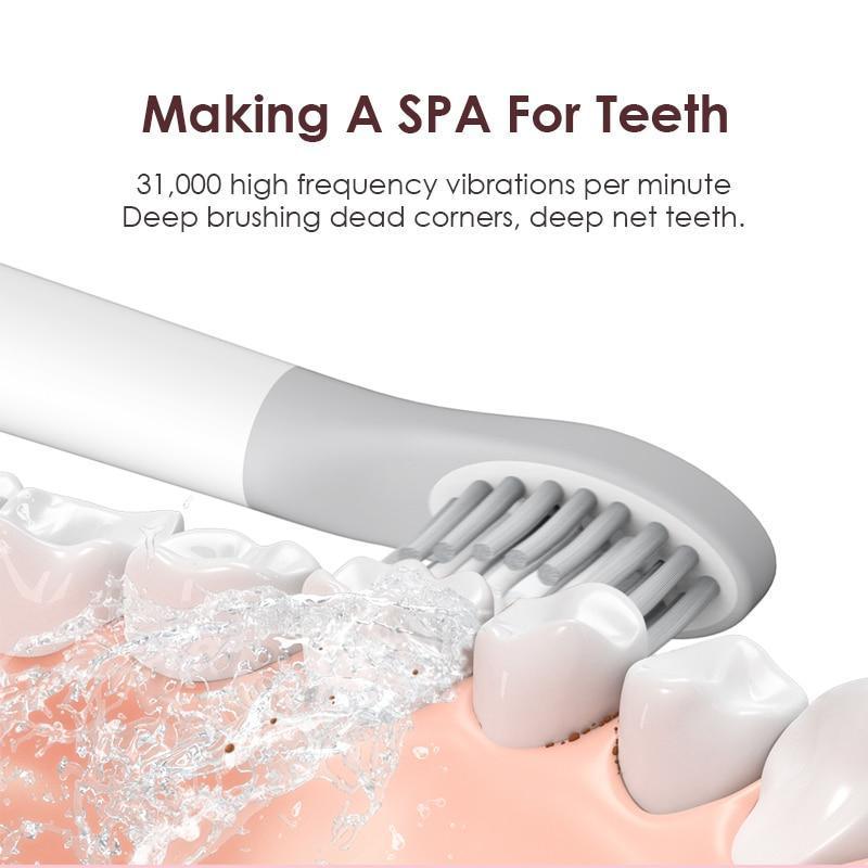 Sonic Toothbrush Electric Powerful Optional Modes Cleaning Travel Toothbrushes With Brush Heads for Adults Random Color Perfect Teethbrush