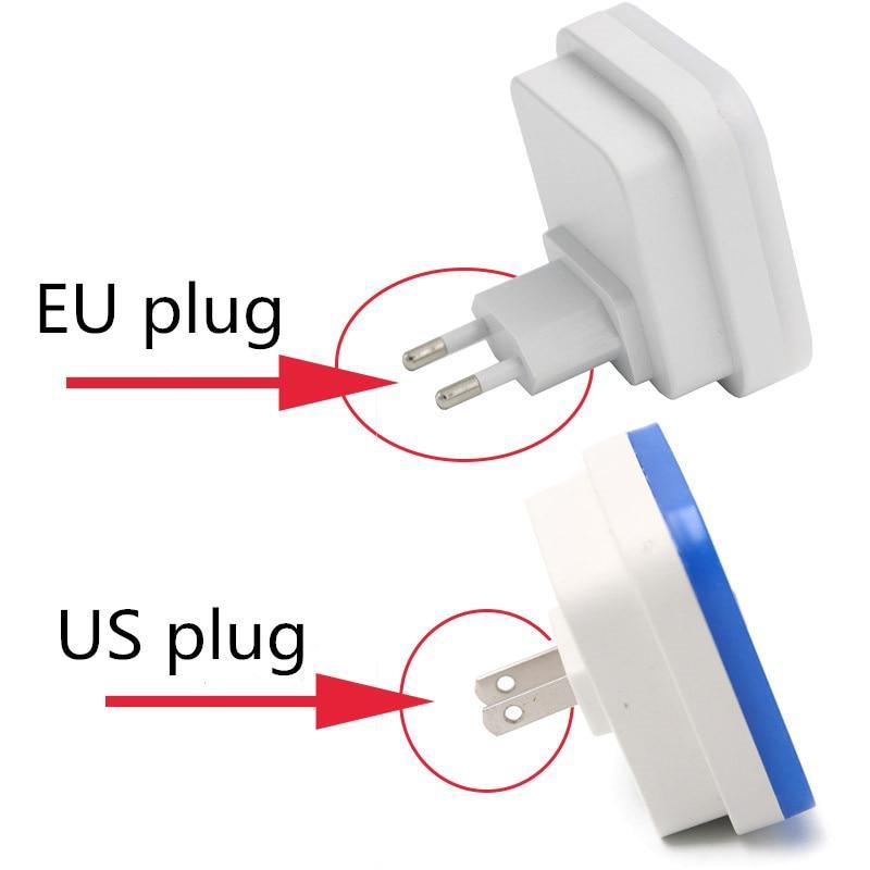 STEVVEX Wireless Sensor LED Night Light with EU and US Plug Mini Square Night Lights For Baby Room Bedroom Corridor Lamp multi purpose