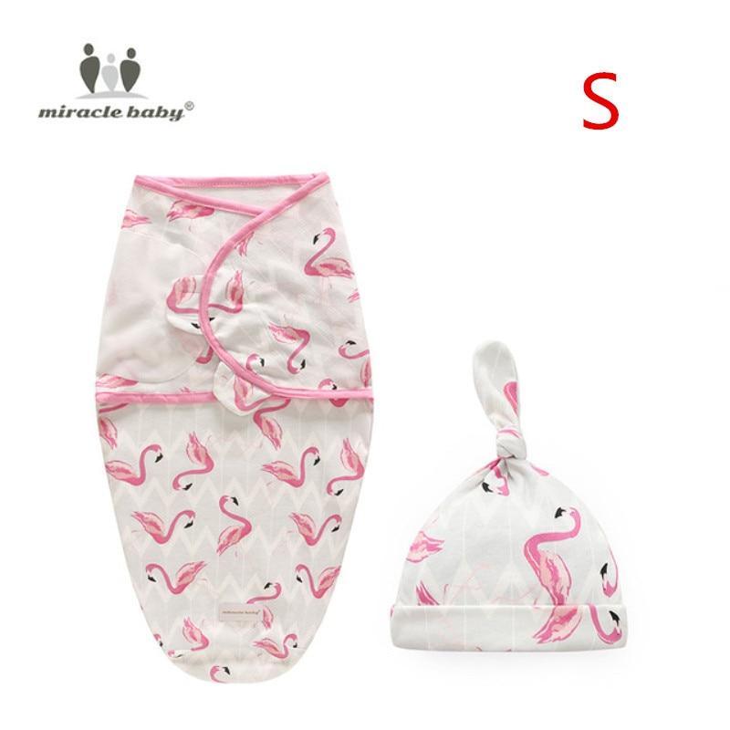 Baby Swaddle Blanket With Cap Swaddle Wrap Swaddling bag Baby Sleeping Bag