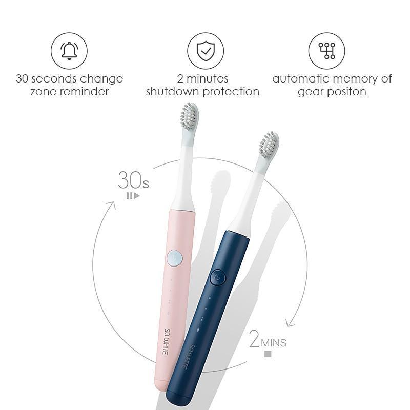 Sonic Toothbrush Electric Powerful Optional Modes Cleaning Travel Toothbrushes With Brush Heads for Adults Random Color Perfect Teethbrush