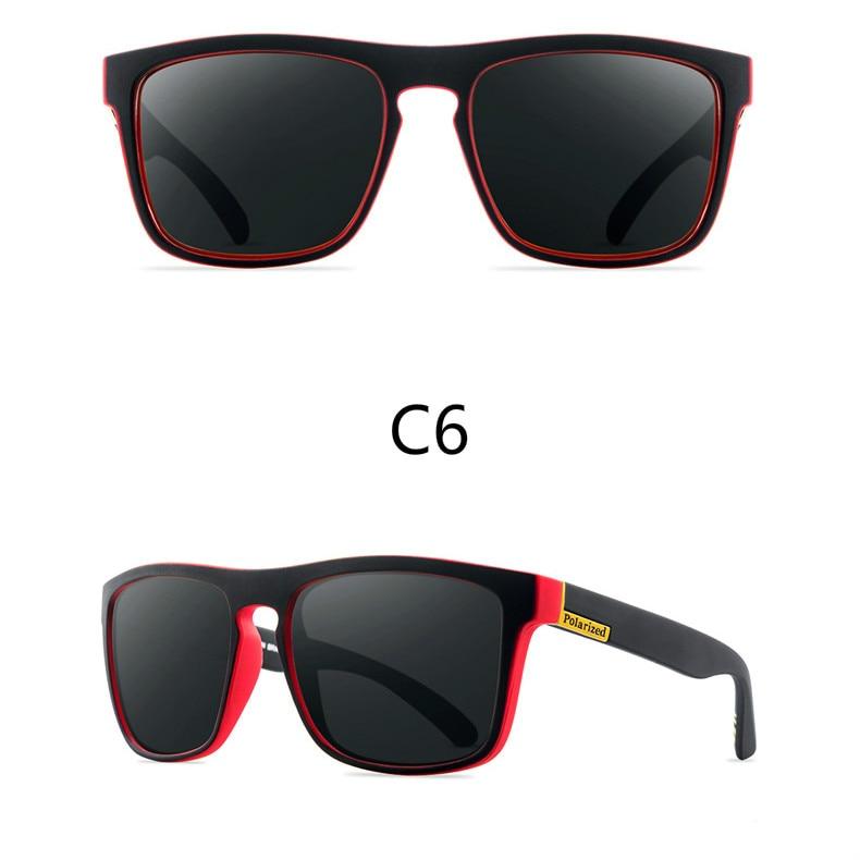 Men Polarized Sunglasses Vintage Anti-UV Driving Driver Black Eyewear Rectangle Shades Men Oculos masculino