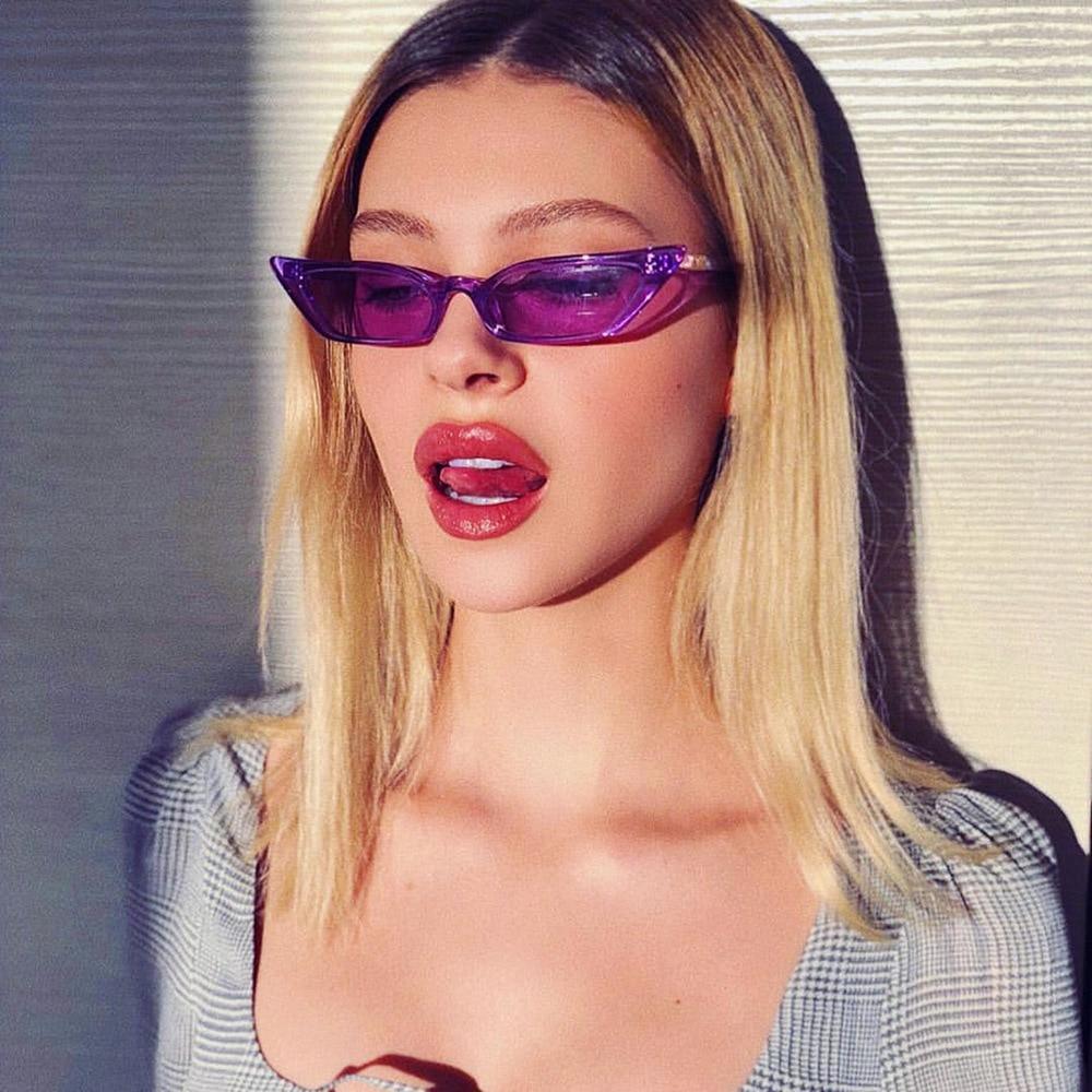 New Women Cateye Vintage Small Sunglasses Brand Designer Retro Female Lady Eyeglass Cat Eye In Vintage Old Style