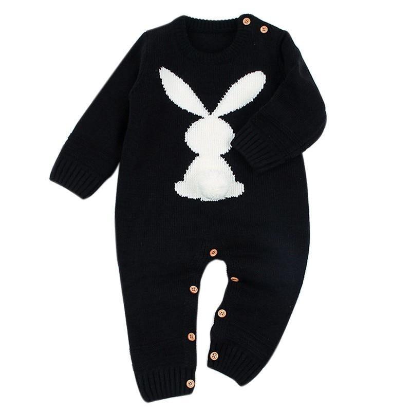 Handmade Modern Luxury Christmas Baby Rompers Newborn Rabbit Baby Jumpsuit Overall Long Sleeve Baby Boys Clothes