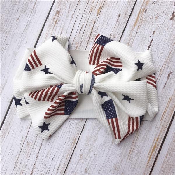 Infant Nylon Print Fabric Headband Baby Girl Headbands for Girls Bows Baby Turban Headwrap Newborn Hairband For Girls