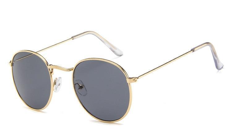 Famous Retro Popular Oval Luxury Round Vintage Woman and Man Sunglasses Brand Designer Oculos De Sol With UV400 protection