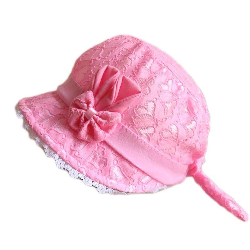 Baby Girl Summer Outdoor Beach Floral Lovely Lace Princess Bucket Sun Hat For Girls