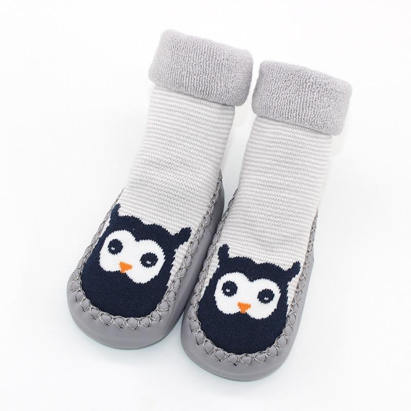 Baby Warm Stretchy Booties Sock With Rubber Soles For Newborn Baby Girl And Boy Socks Slipper