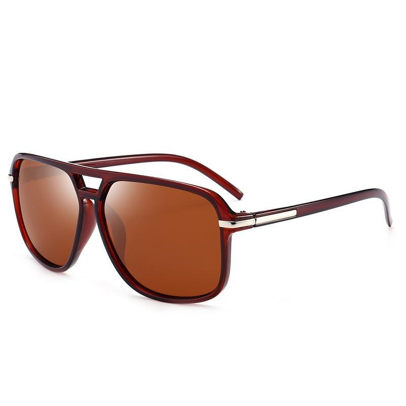Luxury Polarized Men Business Oversized Mirror Sunglasses For Driving Brand Designer Driver Sunglasses UV400 Protection