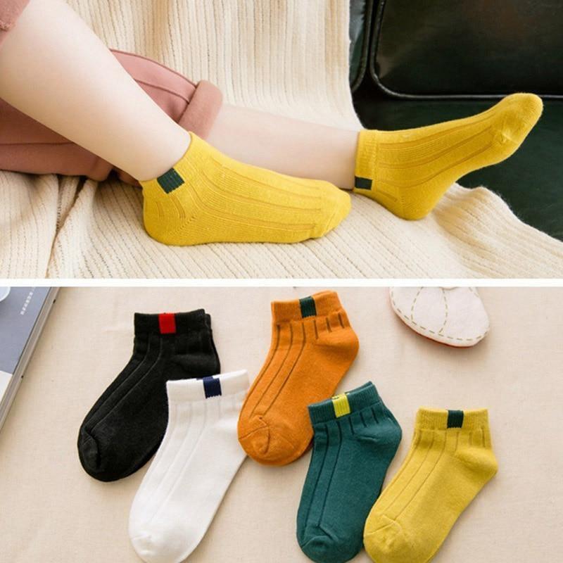 5 Pairs Kids Socks Striped Sock for Children Fashion Sports Elastic Socks Spring Autumn Summer Breathable Soft Socks For Kids
