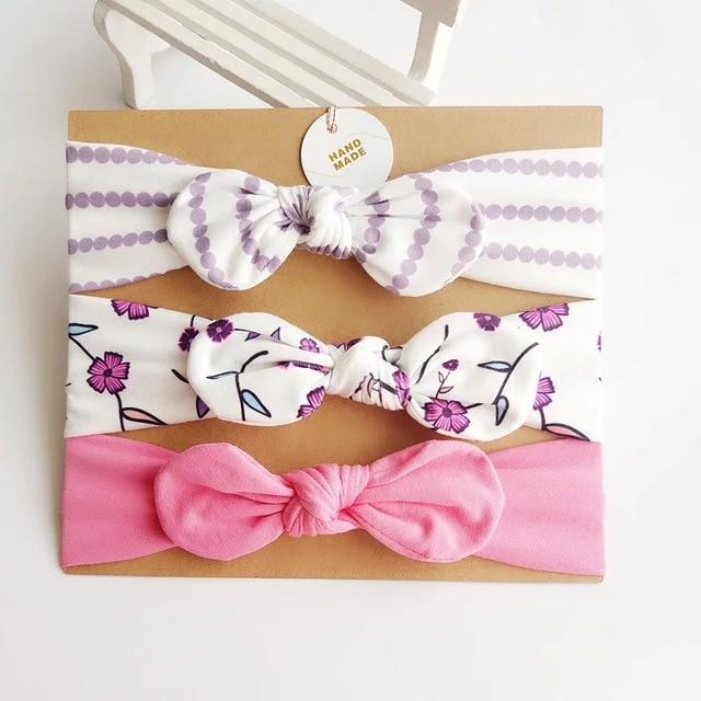 Modern Handamde Luxury Set Baby Girl Headband Bow For Newborn Babies Hair Band Elastic Accessories Cotton Headwear For Girls