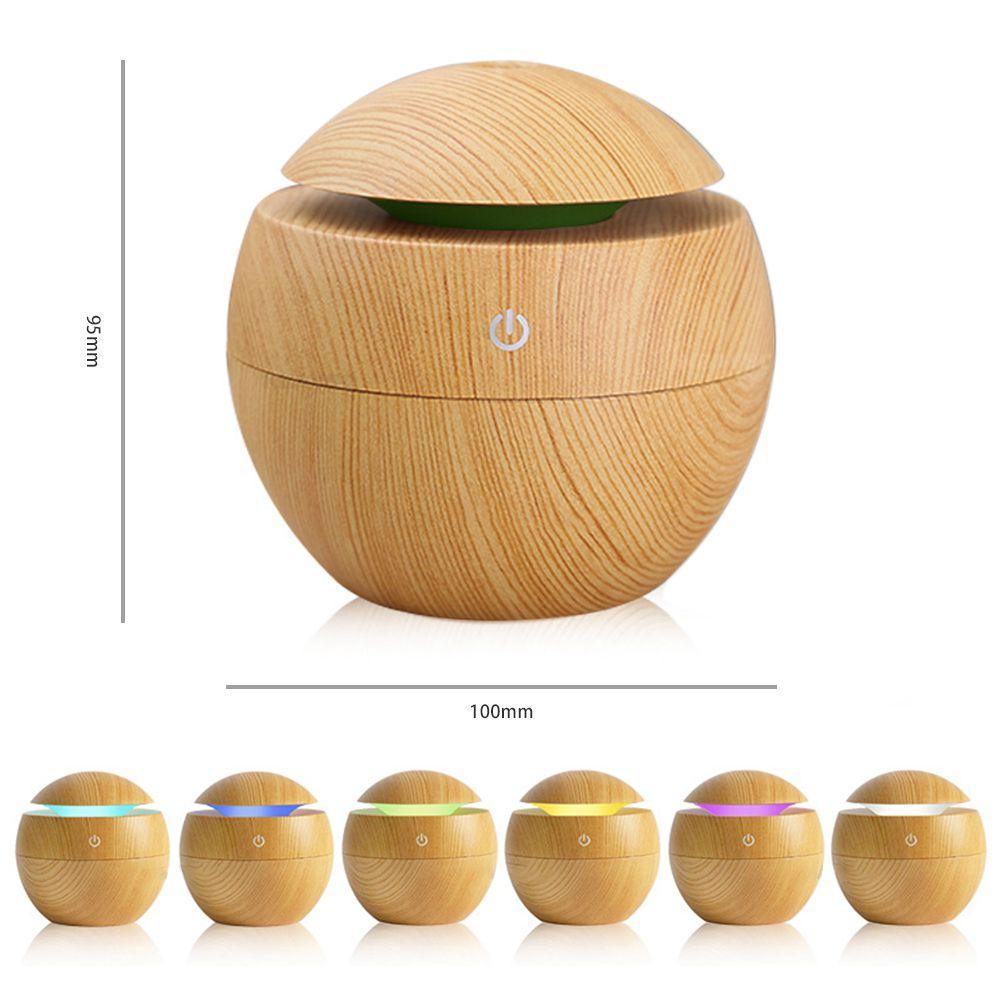 USB Aroma Humidifier Essential Oil Diffuser Ultrasonic Cool Mist Air Purifier 7 Color Change LED Night Light