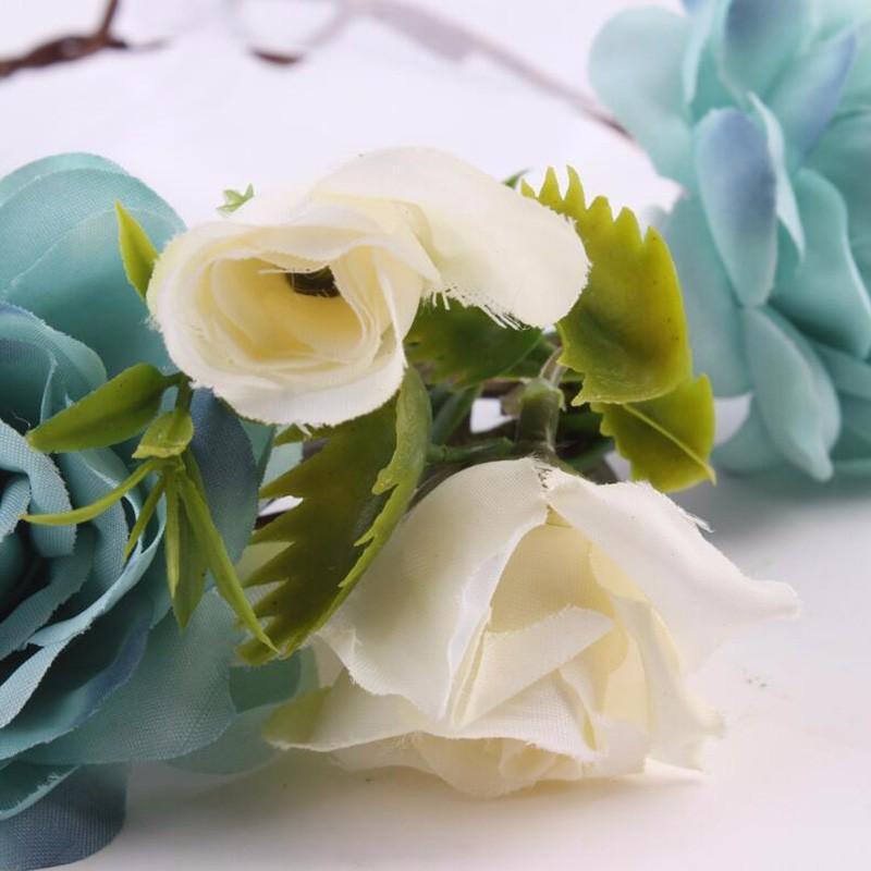 Modern Flower Headband Newborn Matching Flower Crown for Mother Kids Hair Band Accessories
