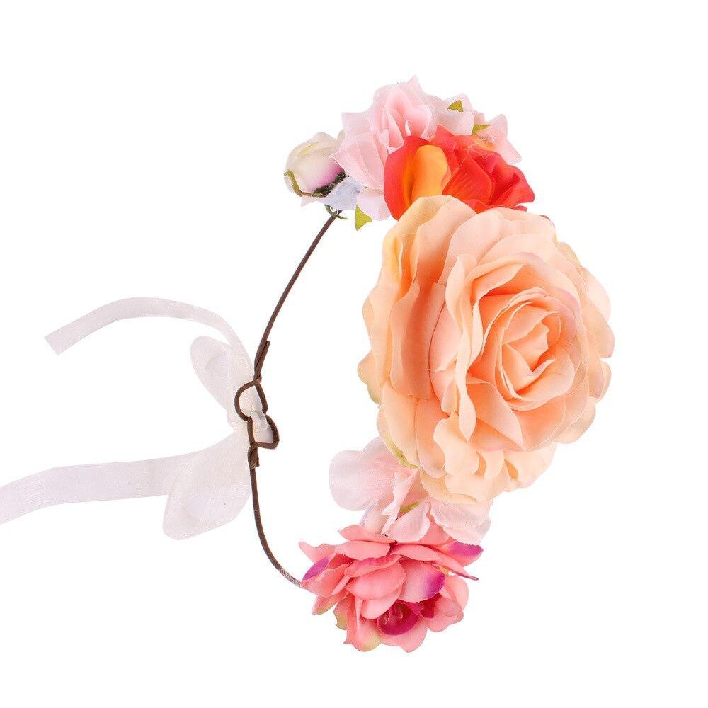 Luxury Handamde Mommy and Baby Flower Headband Large Flower Crown Mother Kids Flowers Headwear For Celebration