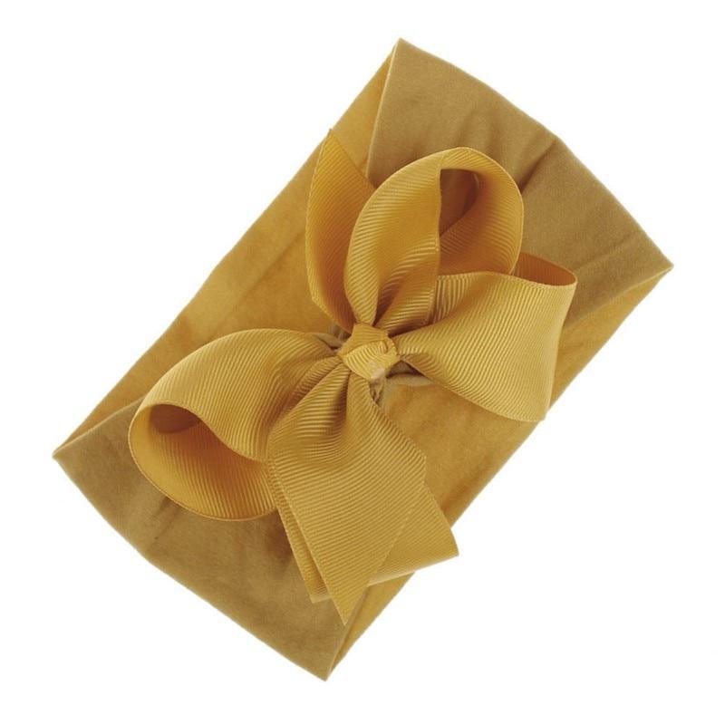 Baby Girls Headbands Hair Accessories Turban Solid Head wear Hair Band Bow Girl Accessories