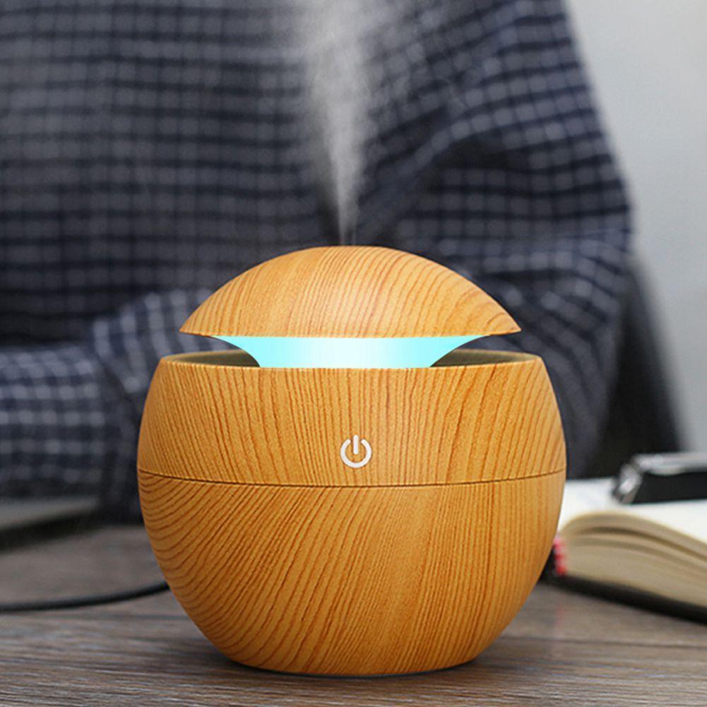 USB Aroma Humidifier Essential Oil Diffuser Ultrasonic Cool Mist Air Purifier 7 Color Change LED Night Light