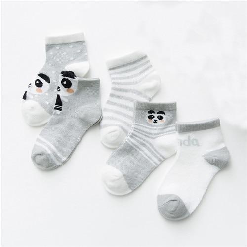5 Pairs Infant Mesh Thin Cotton Socks For Newborn Baby Girls And Boy Clothes Accessories