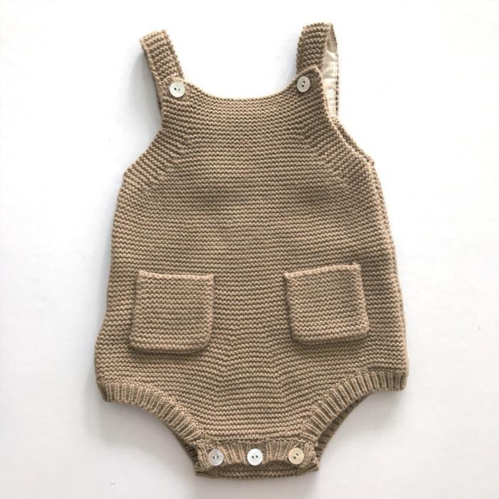 Baby Girl Knitted Clothes Rompers Jumpsuit Cotton Infant Baby Girl Romper In Retro Style For Girls