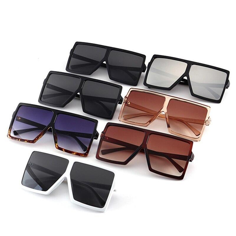 Oversized Luxury Trend New Woman Sunglasses With Black Fashion Square Glasses And Big Frame Sunglasses In Modern Glasses Famous Style