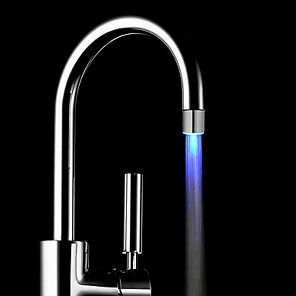 STEVVEX Home LED Water Faucet Creative LED Light Shower Head Water Romantic 7 Color Change Home Bathroom Glow Lamps