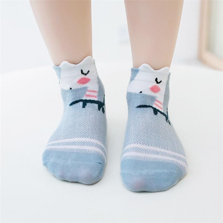 5 Pairs Infant Mesh Thin Cotton Socks For Newborn Baby Girls And Boy Clothes Accessories