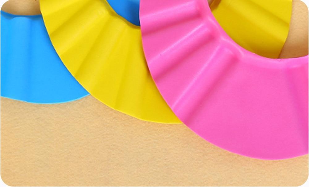 Modern Baby Shower Sheild Cap Reusable Waterproof Bath Hat Teen Girl Shower Haircut Cap for Boys and Girls Shampoo Cap Design